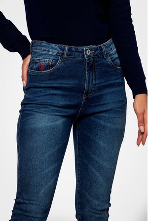 Calça Feminina Jeans Básica Authentic Denim Médio