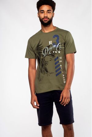 Camiseta Masculina Eagle Denim E Co Military Polo Verde Oliva